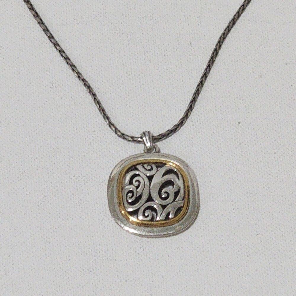 Brighton Spin Master mixed metals reversible Necklace